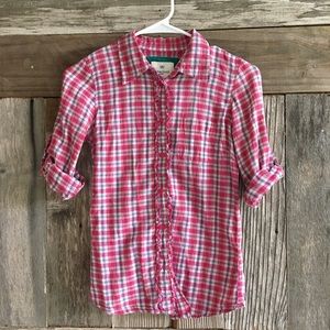 Plaid button up shirt