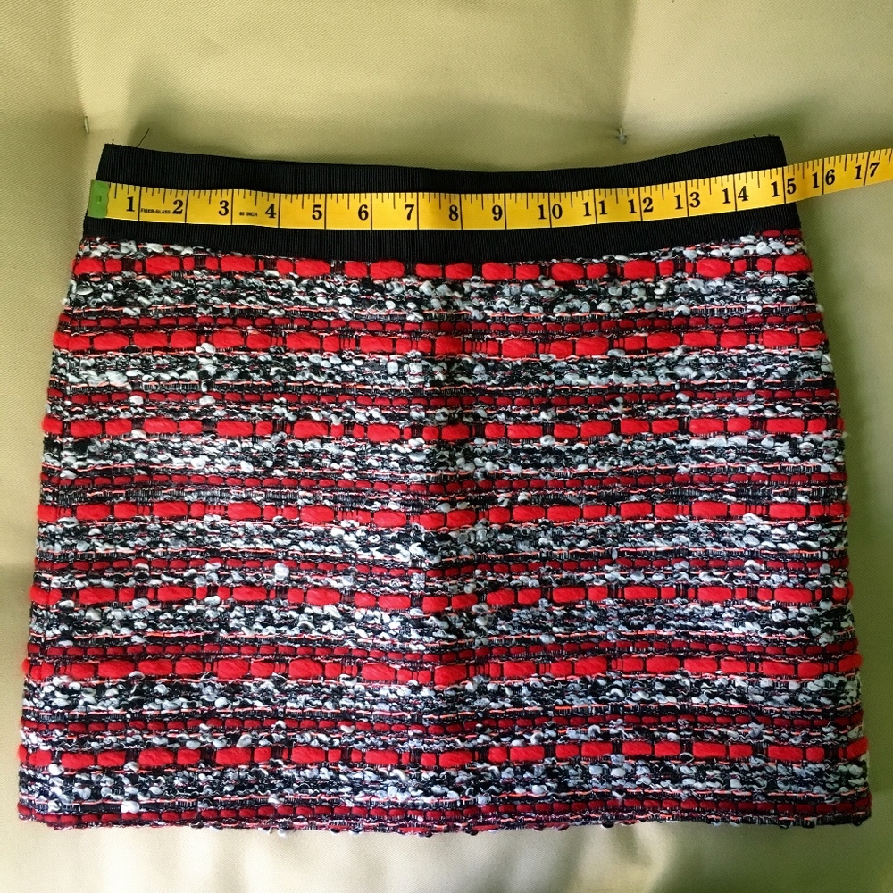 Milly Couture Tweed Mini Skirt Size 4 6 NWT - Picture 7 of 8