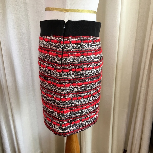 Milly Couture Tweed Mini Skirt Size 4 6 NWT - Picture 5 of 8