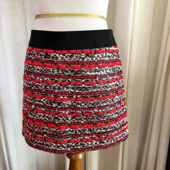 Milly Couture Tweed Mini Skirt Size 4 6 NWT - Picture 2 of 8