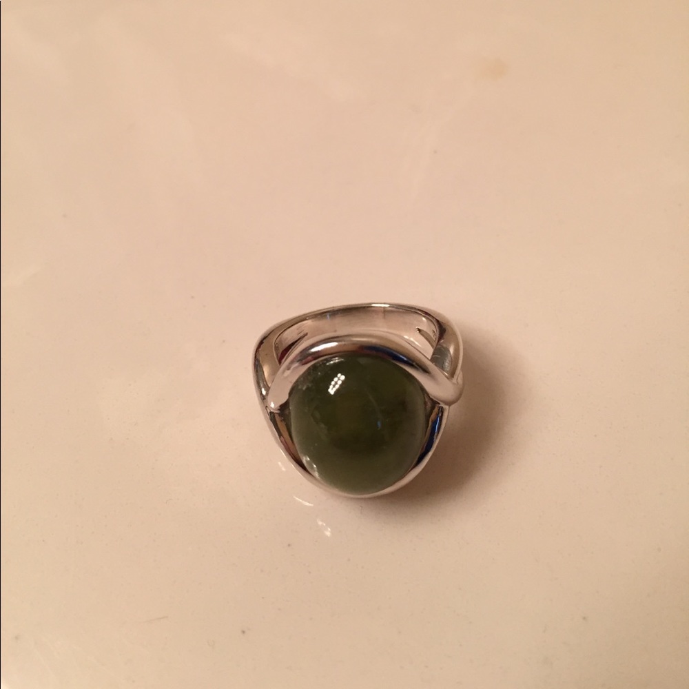Sterling Silver & Adventurine Ring