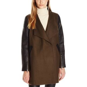 Rebecca Minkoff Tiff Coat in Dark Olive