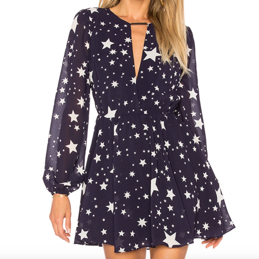 Lovers and friends Lana dress with star print