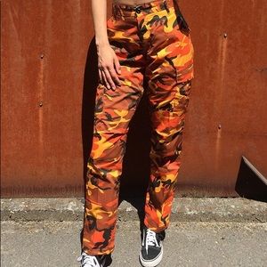 Orange camo rothco pants