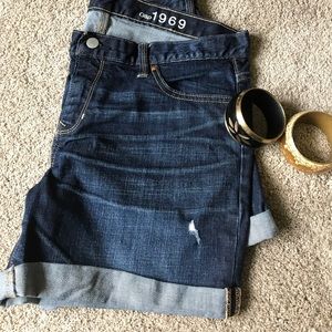 Boyfriend Distressed Jean Shorts