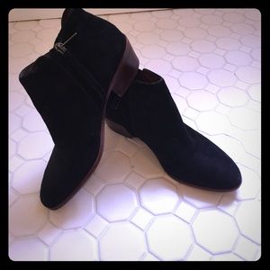 Sam Edelman black suede booties