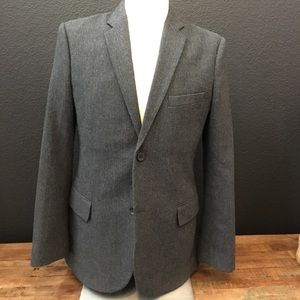 Gap - Wool Herringbone Blazer - Charcoal - 38R