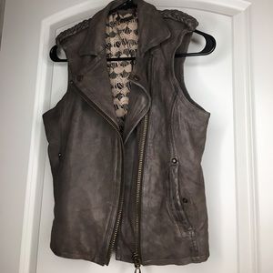 Leather vest