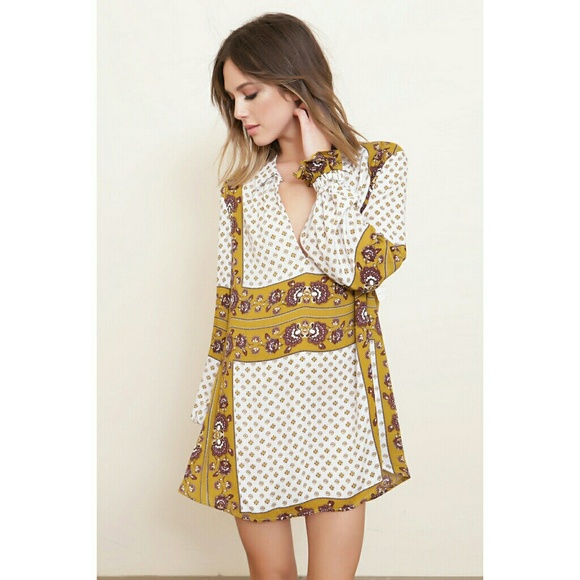 New! FREE PEOPLE Floral Print Tunic Top Shirt - Picture 5 of 6