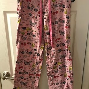 Pink pajama pants size small