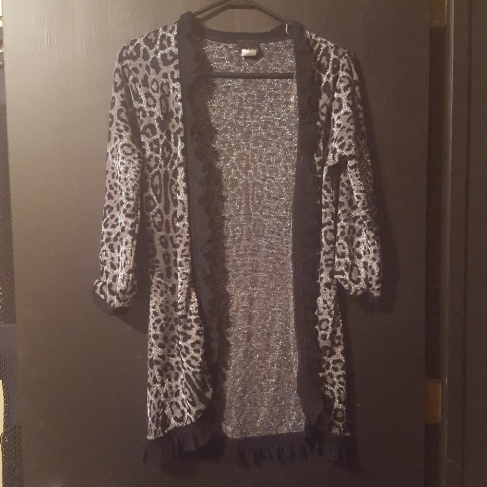 Long metallic Daytrip cardigan.  Worn twice.