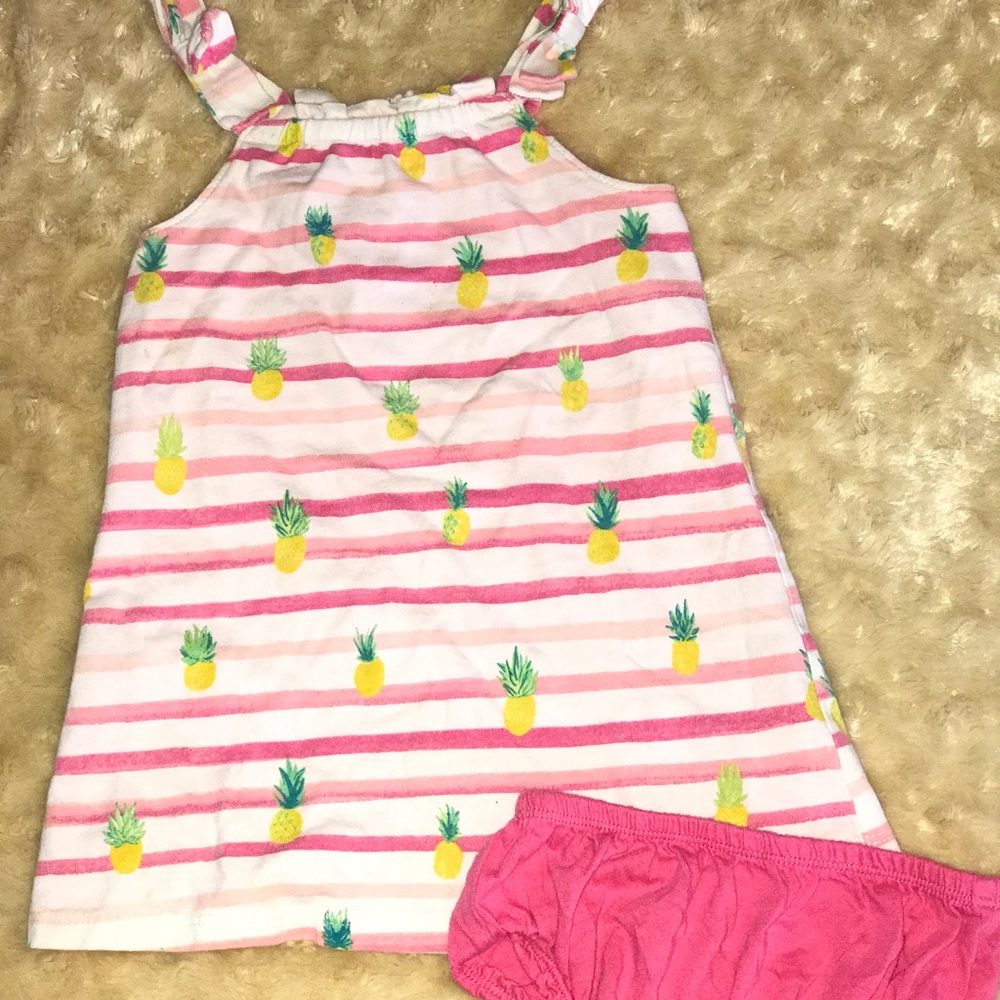 Swim suit and matching dress with bloomers