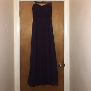 Bill Levkoff Plum Lace Gown