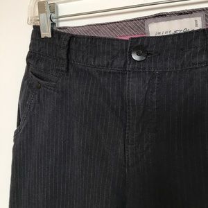 ESPRIT navy blue pinstripe wide leg pants