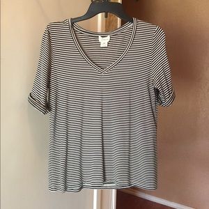 Striped V-Neck