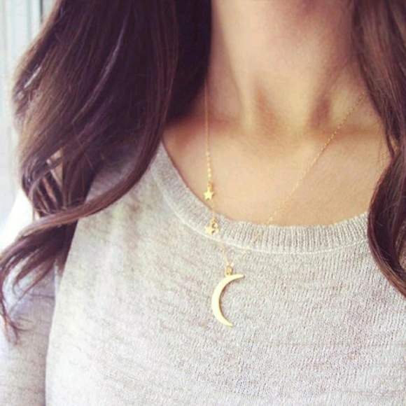 Jewelry - 5 for $25 Moon and Star Pendant Necklace