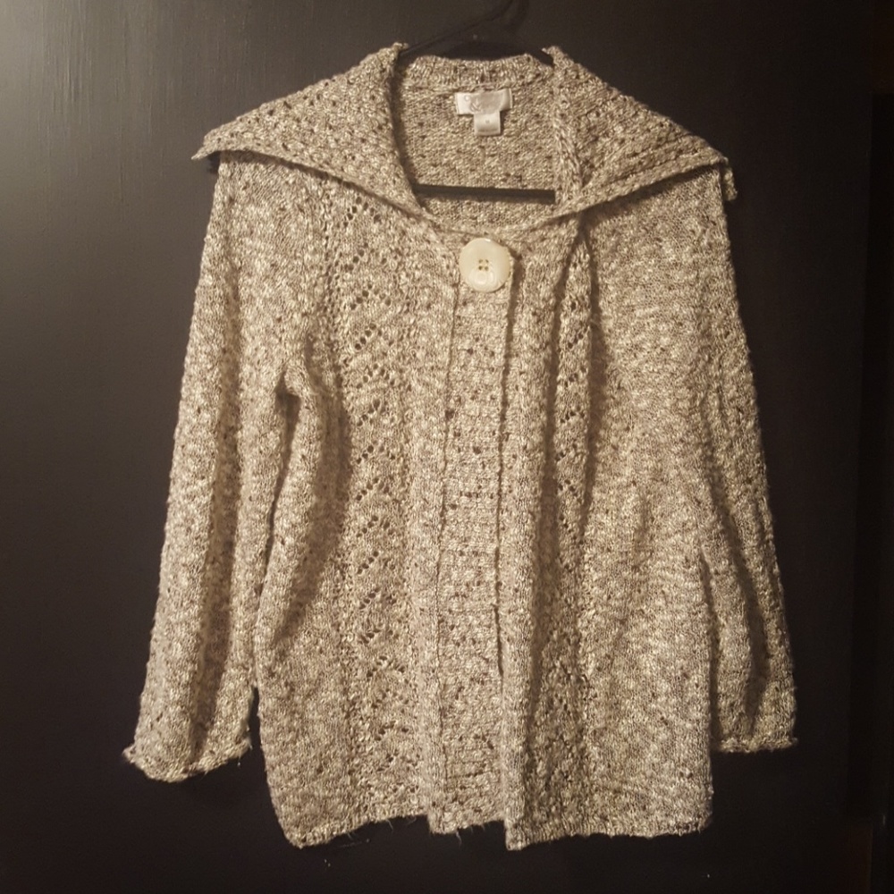 3/4 sleeve  Christopher &Banks knit Cardigan