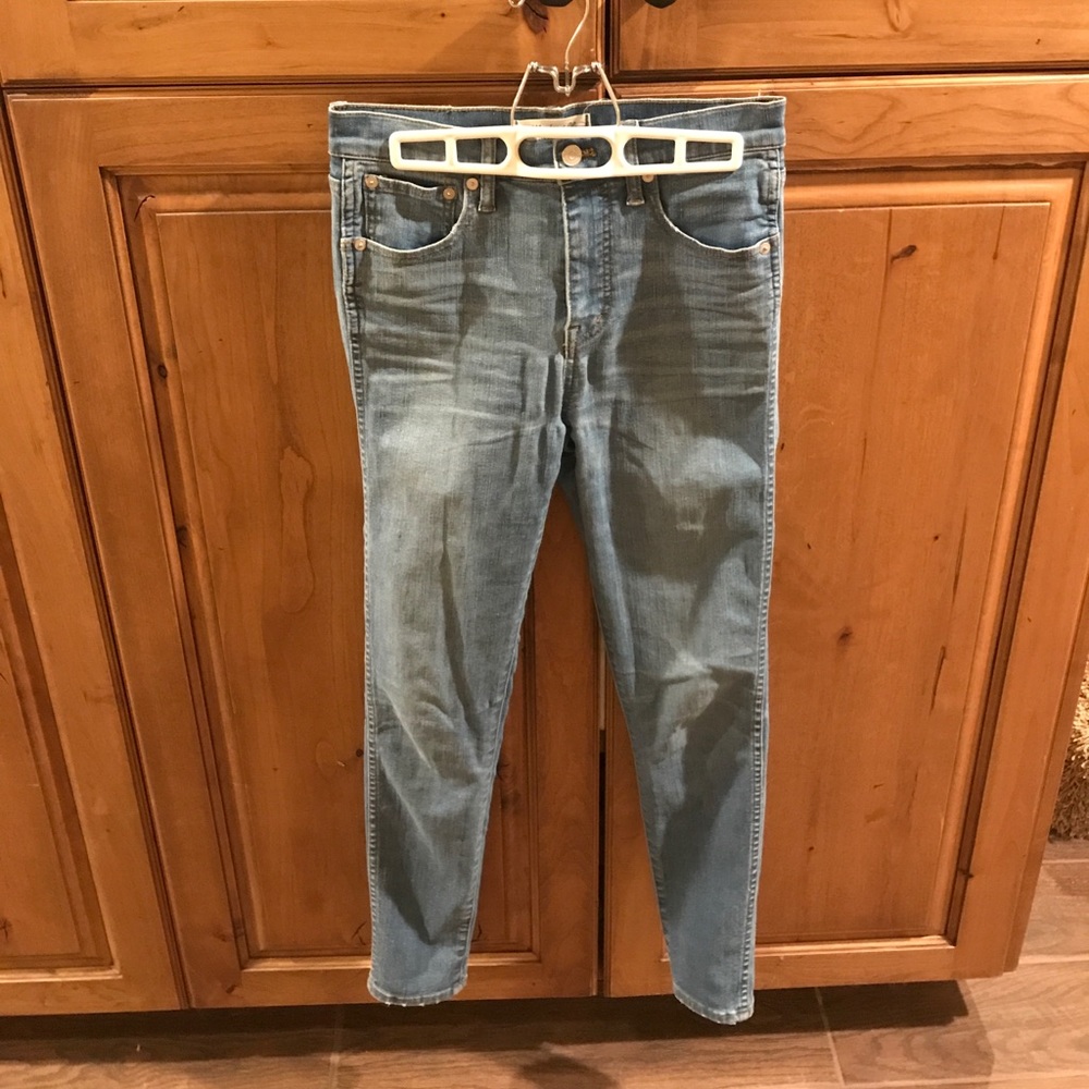 10” high-rise skinny jeans in hank wash