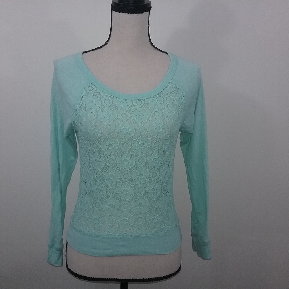 Kirra Womens Teal Long Sleeve Top Size XS (A22) - Picture 1 of 4