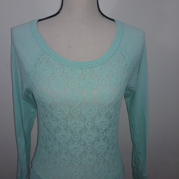 Kirra Womens Teal Long Sleeve Top Size XS (A22) - Picture 2 of 4