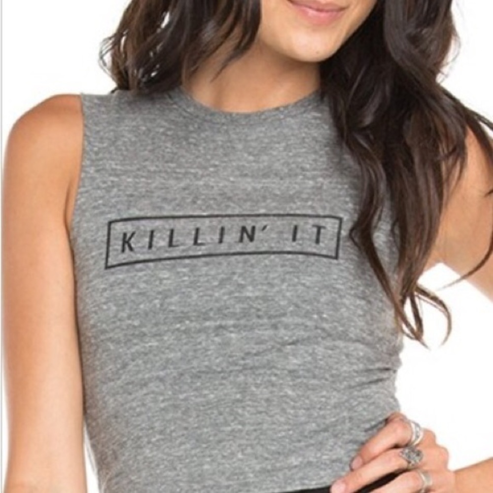 BRANDY MELVILLE “Killin’ It” Muscle Tee