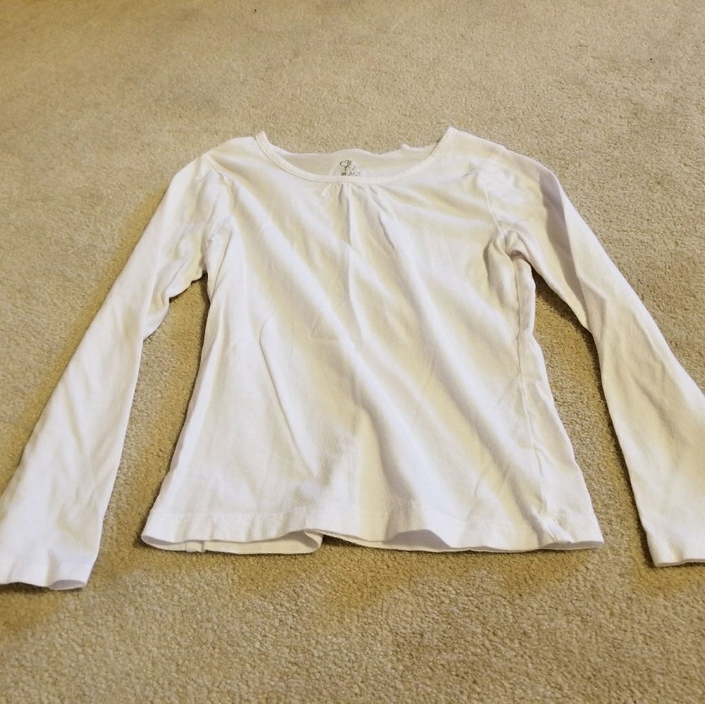 Plain White Long Sleeved Shirt