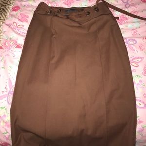 Authentic Alberta Ferretti brown skirt.