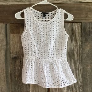 Peplum lace top