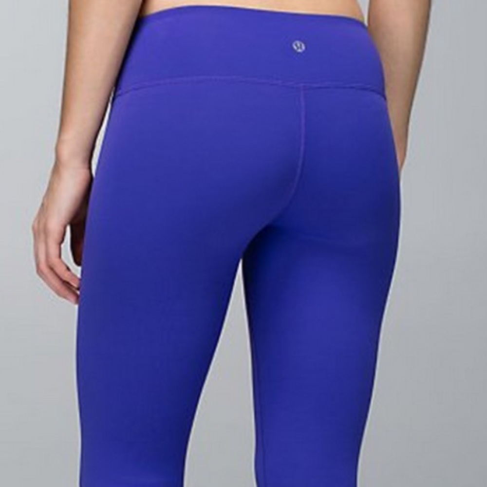 Lululemon RVS Wunder Under Crop Legging Sz 4