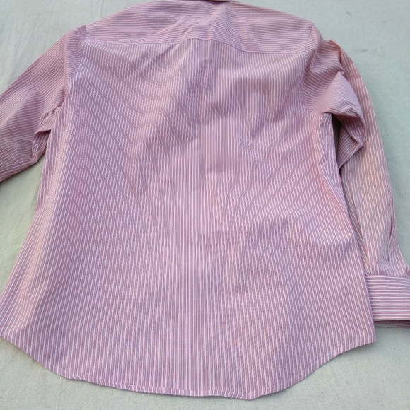 Perry Ellis Solid Slim CVC Solid Dress Shirt - Picture 2 of 5