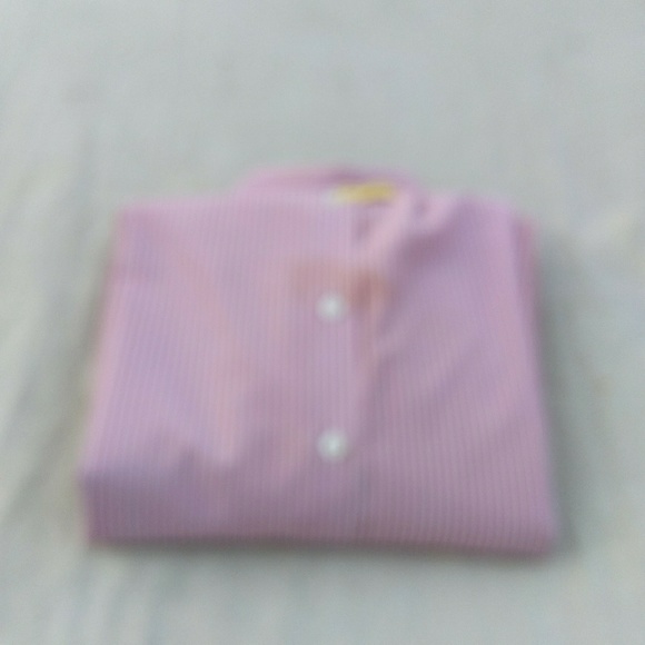 Perry Ellis Solid Slim CVC Solid Dress Shirt - Picture 3 of 5