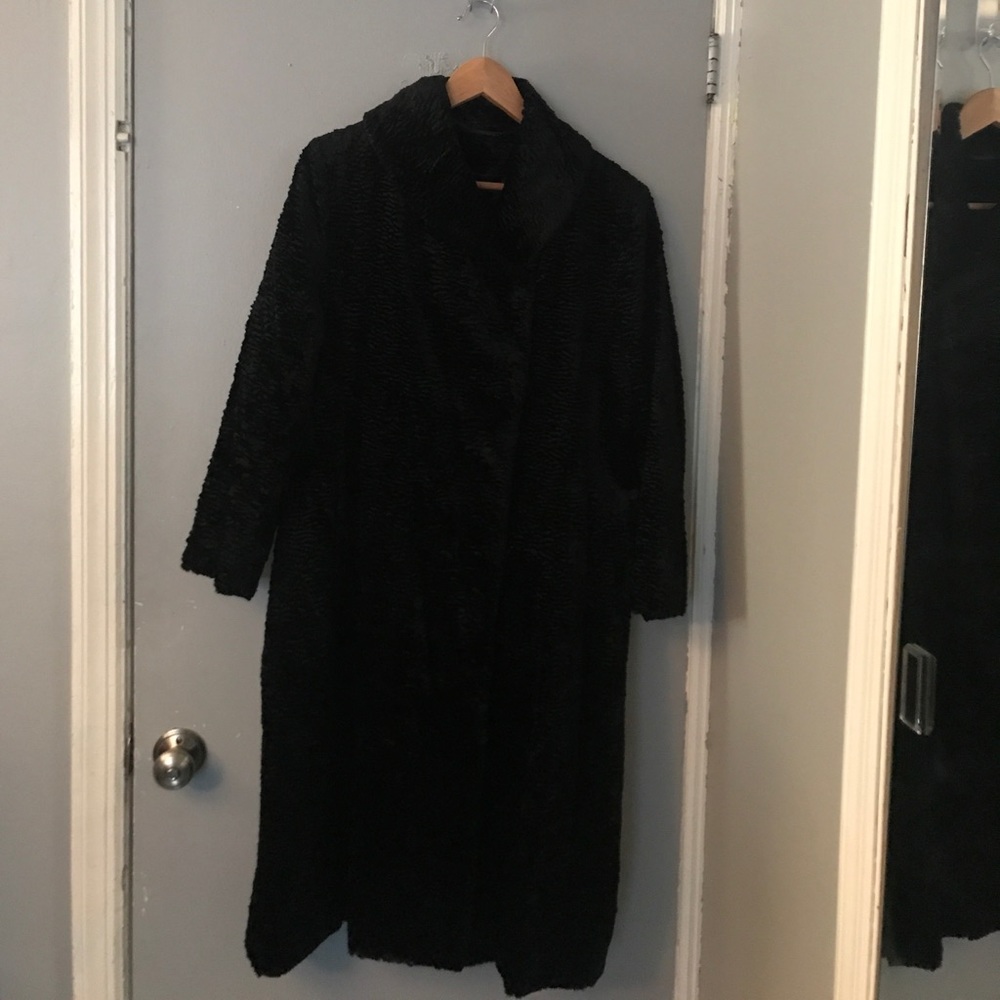 Calvin Klein Collection Black Velvet Coat