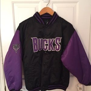 Kids reversible NBA jacket L 14/16 Milwaukee Bucks