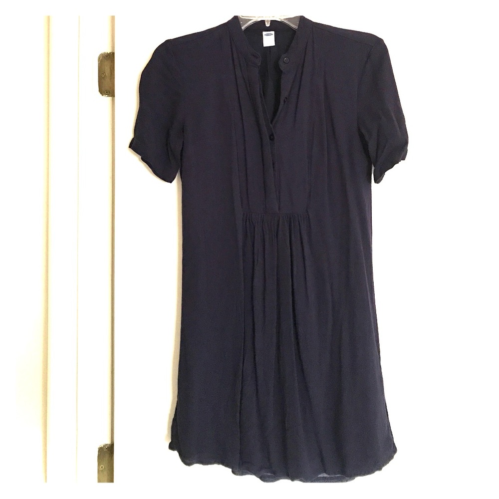 Old Navy shirtdress short sleeve pintuck swing