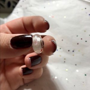 Floral Glass Pandora Charm