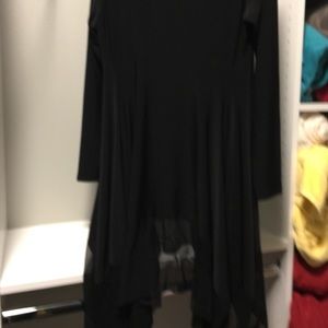 Sympli tunic with mesh fashion overlay