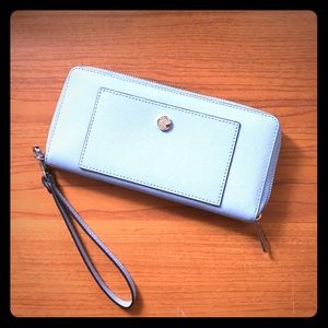 Pale blue new/no tags Michael Kors wristlet/clutch