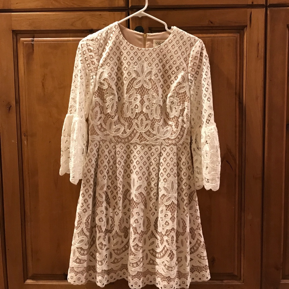 Eliza J Bell Sleeve Fit & Flare Dress