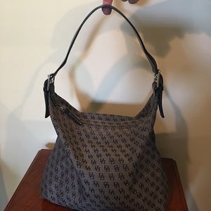Dooney & Bourke Hobo Bag- grey/black