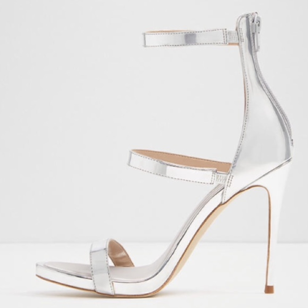 Aldo Silver High Heel