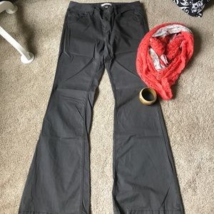 Dark Grey Flared Jean Styled Pant