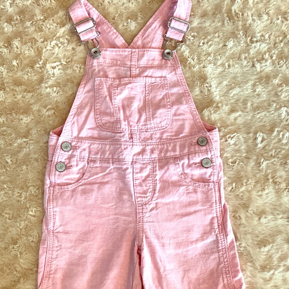 Pink shirt overalls