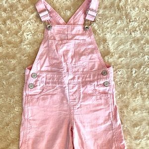 Pink shirt overalls