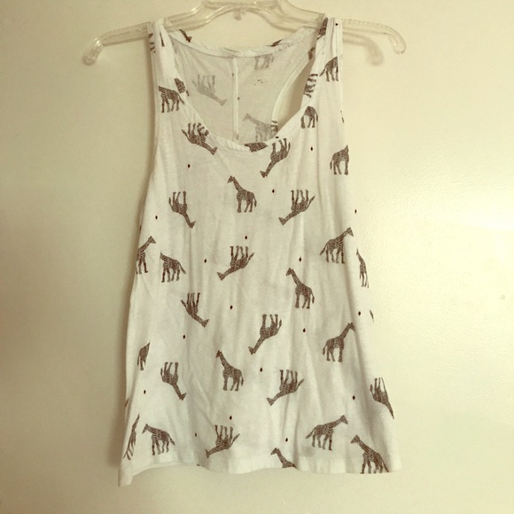 Urban Outfitters giraffe tank racerback - Picture 1 of 3