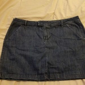 Mini jean skirt