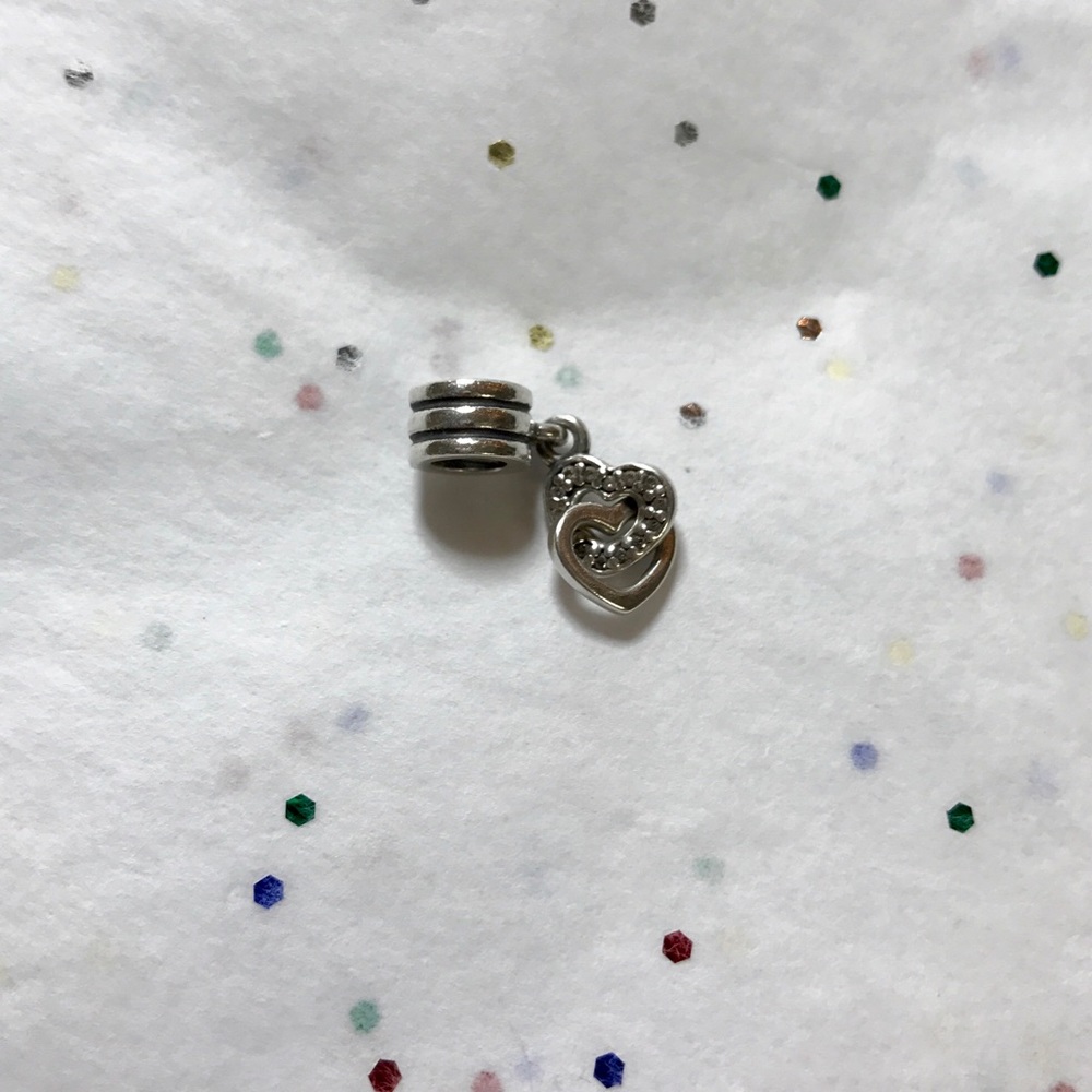 Interlocking Hearts Pandora Charm