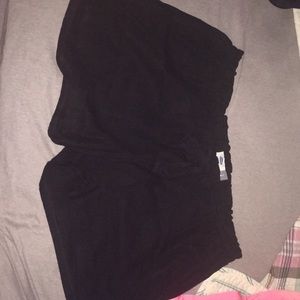Black linen old navy shorts