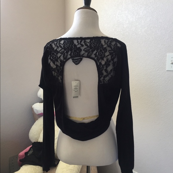 Bebe Backless Crop Top - Picture 2 of 4