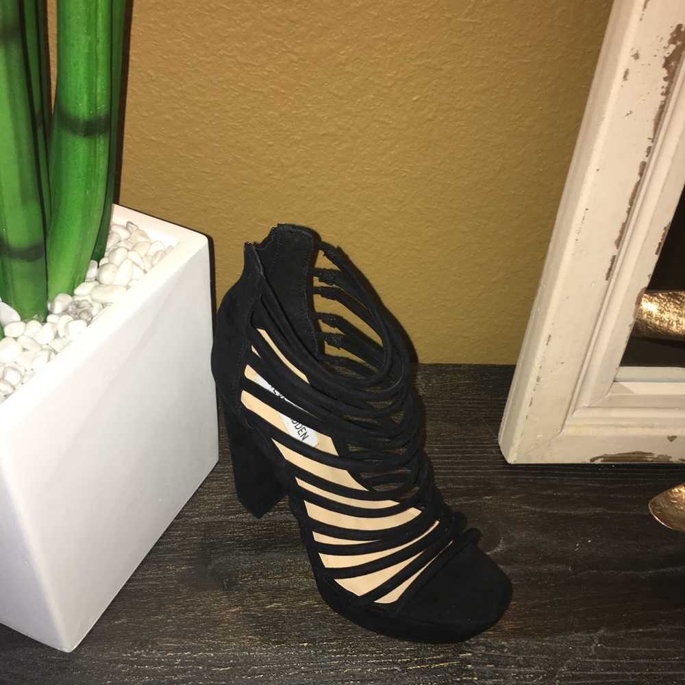 Black Suede Steve Madden Sandal