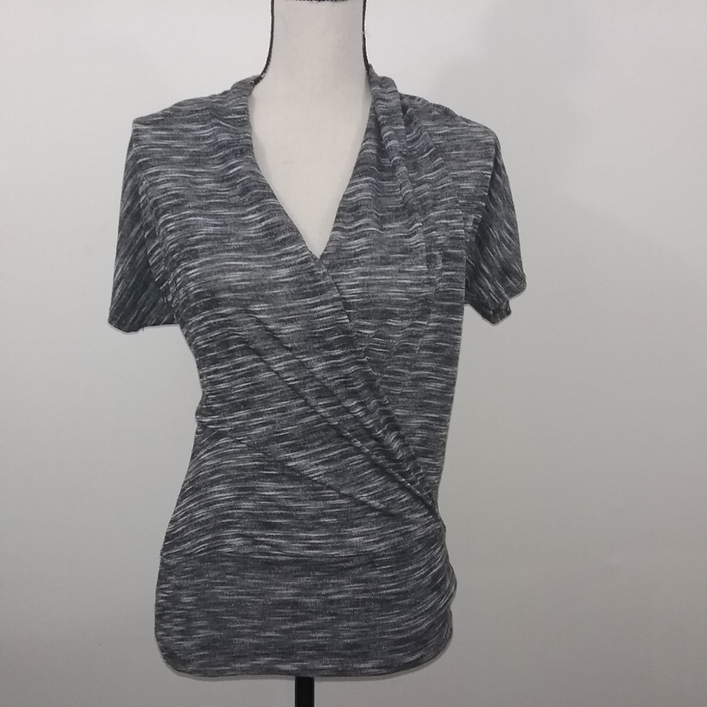 Ginger G Womens Gray Top Size Large L Shirt (A25)